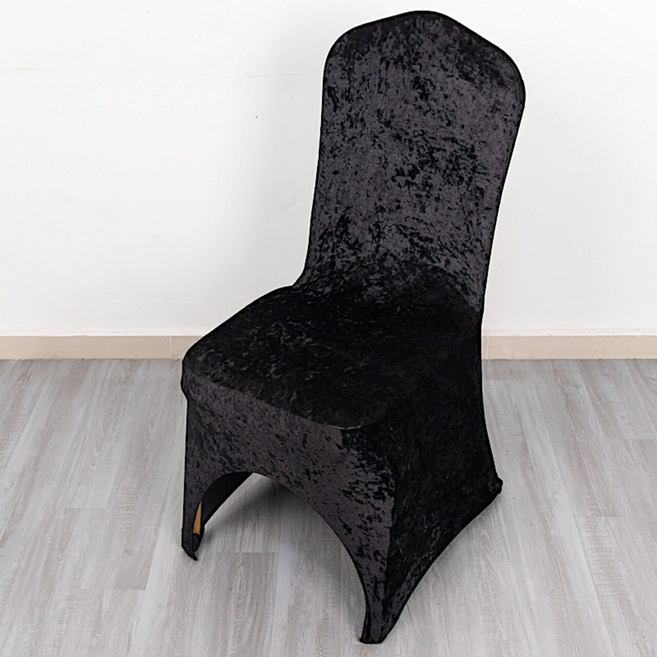 Fitted Spandex Crushed Velvet Stretchable Banquet CHAIR COVER